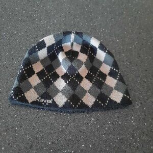 Dakine Argyle Pattern Beanie - Black, Gray, White